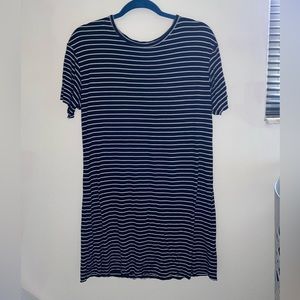 stripped t-shirt dress